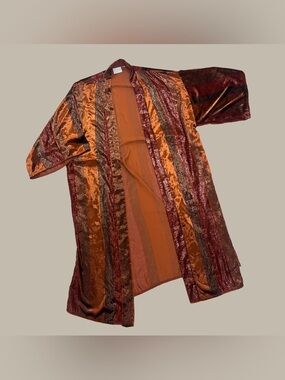 Anthropologie ett: twa Longline Velour Kimono Jacket